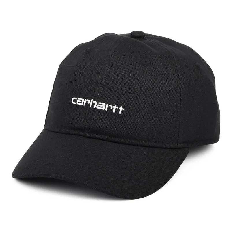 Carhartt WIP Script Baseball Cap aus Baumwoll-Canvas - Schwarz