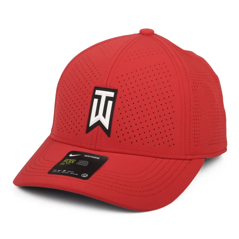 Nike Golf Tiger Woods Aerobill H86 perforiert Baseball Cap - Rot