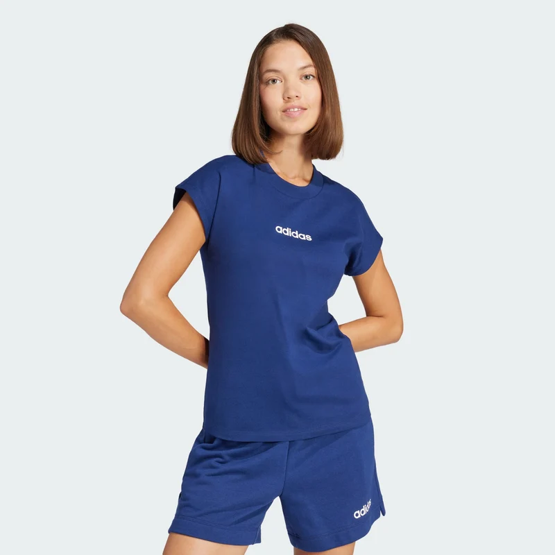 adidas Womens Essentials Linear Cotton Tee