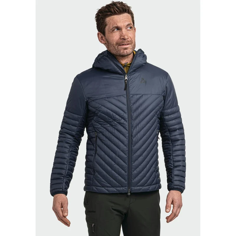 Schöffel Herren Daunenjacke für sportliche Wanderungen Cascata Navy Blazer