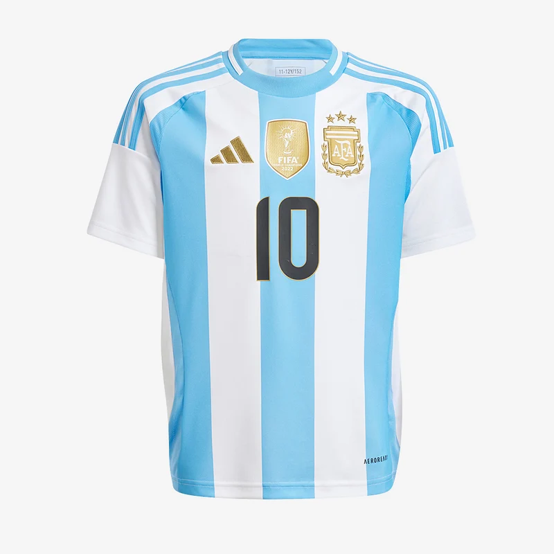 adidas Argentinien 2024 Kinder Heimtrikot mit Messi 10