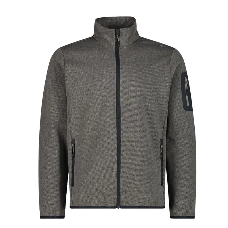 CMP Sport Man Knit-Tech-Fleece Jacket sage anthracite