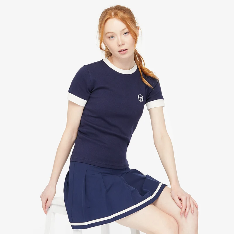 Sergio Tacchini Womens Morena Ribbed Tee