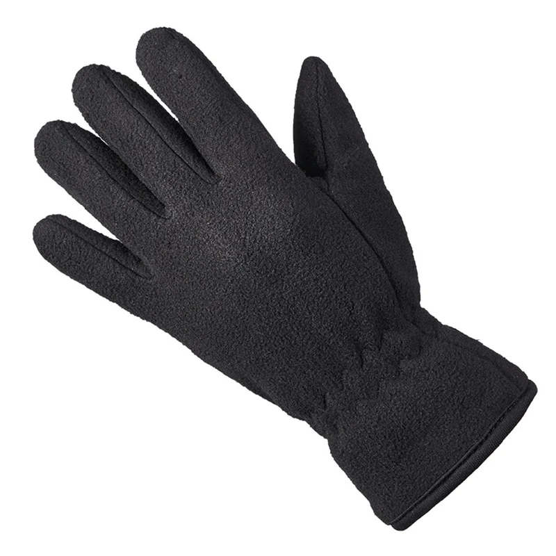 ARECO Fleecehandschuh Kids mit Innenhandgrip schwarz
