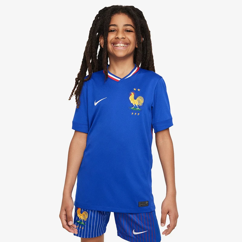 Nike Frankreich 2024 Kinder Dri-FIT Stadium Heimtrikot