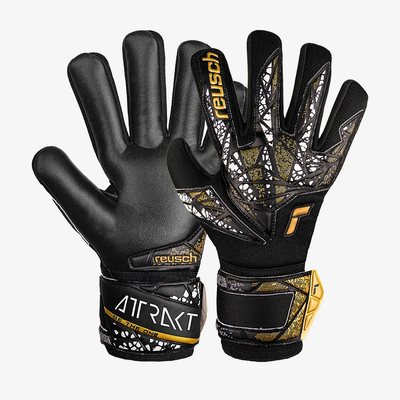 Reusch Attrakt Silver Negative Cut Finger Support