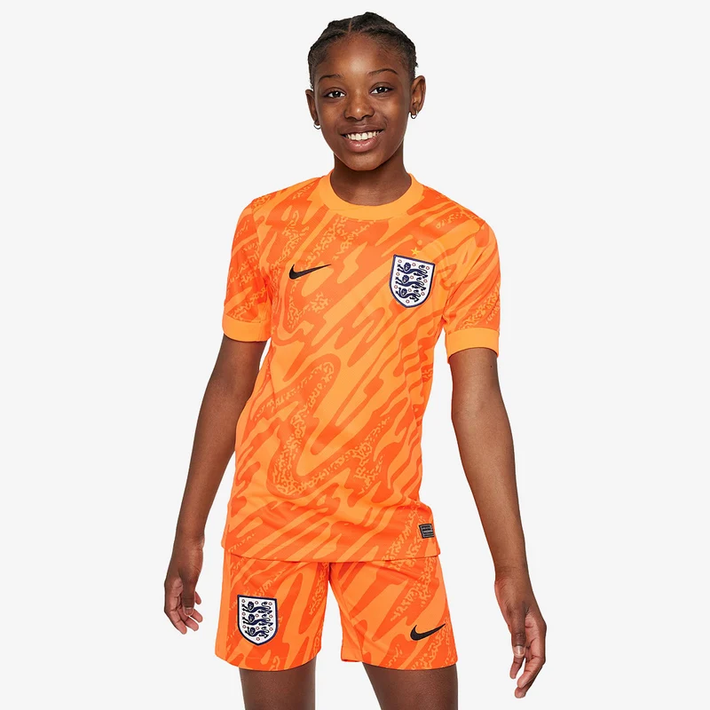 Nike England 2024 Kinder Dri-FIT Stadium Torwarttrikot