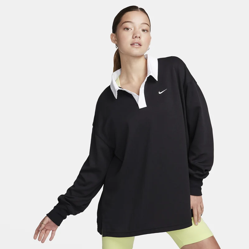 Nike Sportswear Damen Essential Langarm Poloshirt
