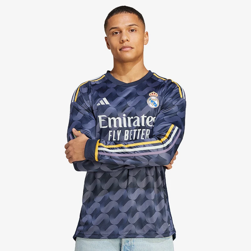 adidas Real Madrid 23/24 Auswärts Langarm Shirt