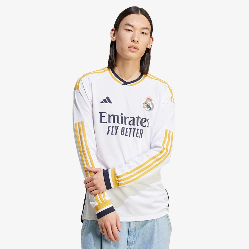 adidas Real Madrid 23/24 Langarm Heimtrikot