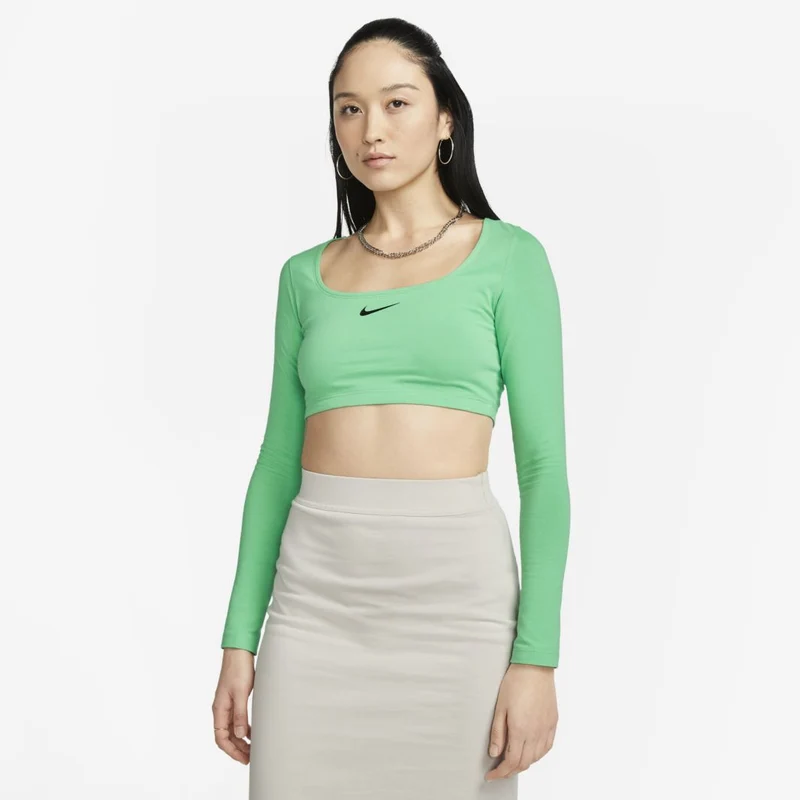 Nike Sportswear Damen Langarm Crop Top