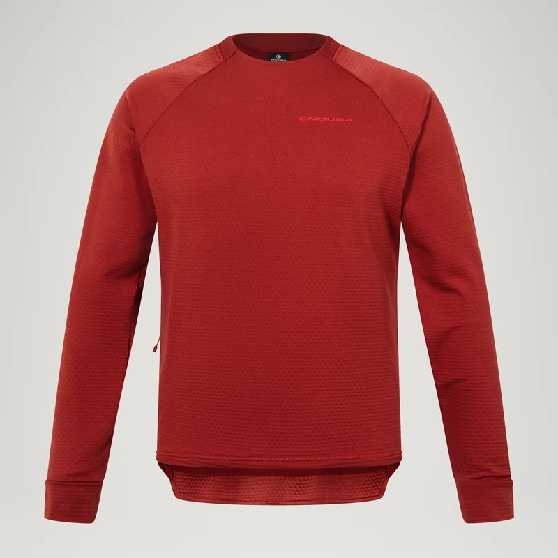 Men's SingleTrack Crew Fleece - Brick Red