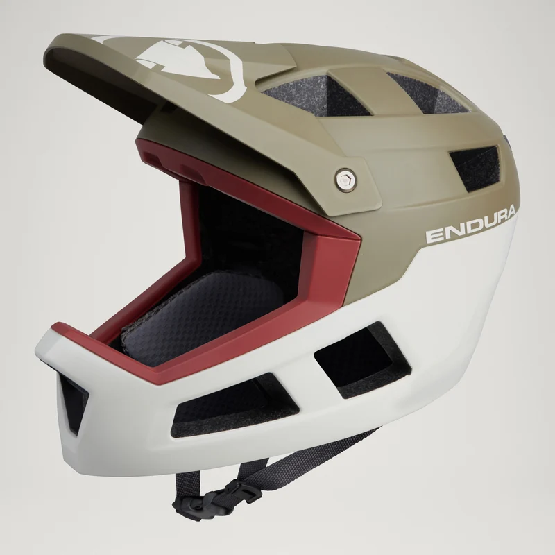 SingleTrack Full Face Helmet - Tweed Green