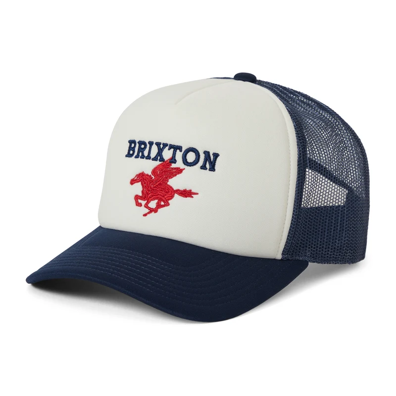 Brixton Pegasus NetPlus MP Trucker Cap - Weiß-Marineblau