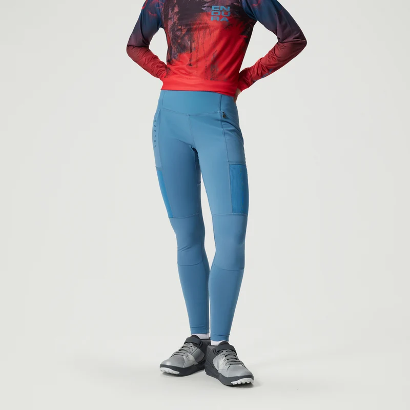 Women's SingleTrack Leggings - Blue Steel