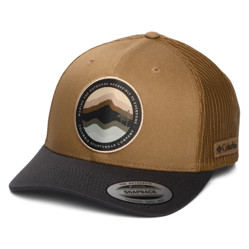 Columbia Circular Landscape Mesh Trucker Cap - Wüstensand-Anthrazit