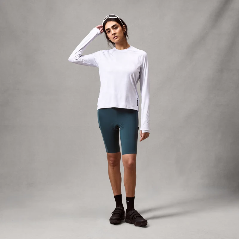 Women's AllTrack Rout L/S Tech Tee - White