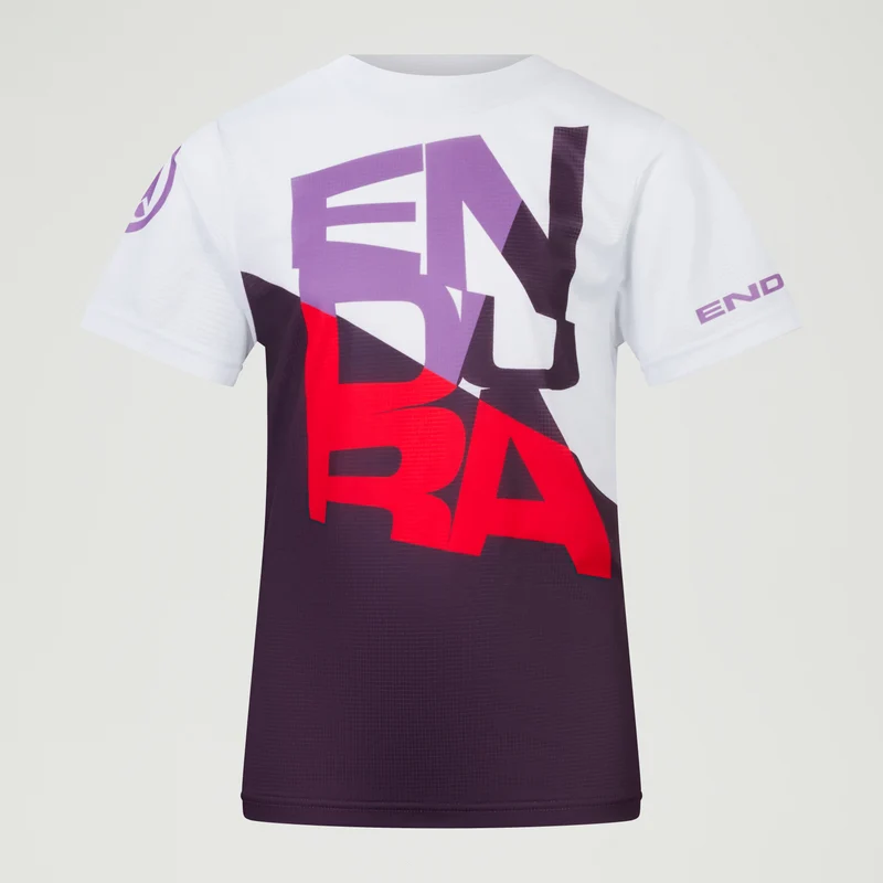 Kids SingleTrack Core Tee - Aubergine