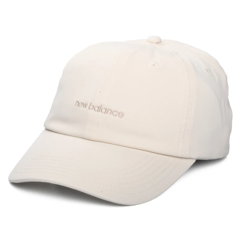 New Balance Damen Linear Logo Baseball Cap - Cremeweiß