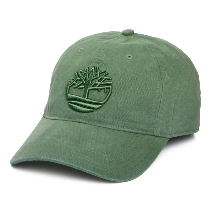 Timberland Soundview Baseball Cap aus Baumwoll-Canvas - Helles Waldgrün