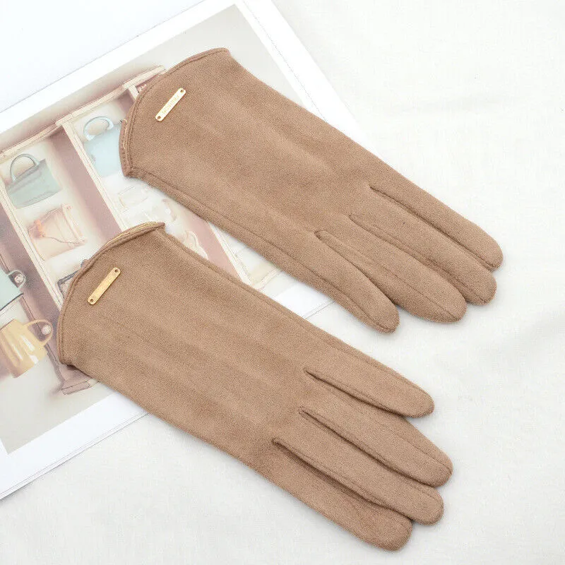Klassische Damen Wildlederhandschuhe - Herbstzauber SuaveTouch