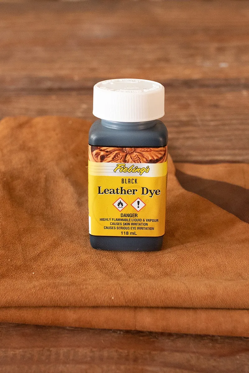 Suede Leather Dye Fiebing's 118 ml. Black
