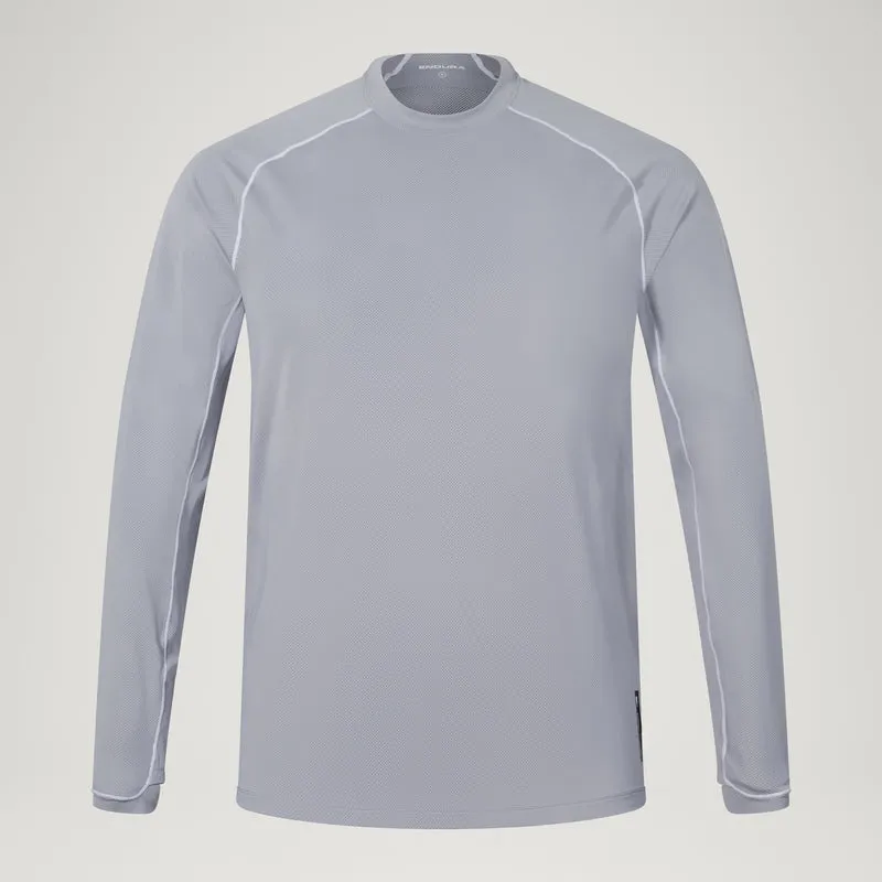 Men's AllTrack Rout L/S Tech Tee - Aluminium