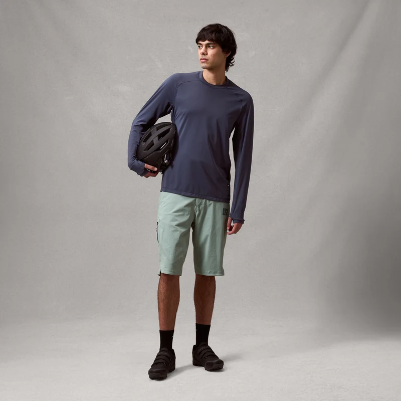 Men's AllTrack Rout L/S Tech Tee - Carbon Grey