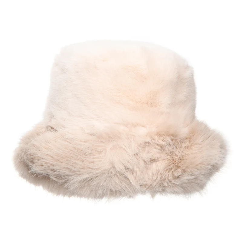 Whiteley Winter Kunstfell Fischerhut - Hellbeige