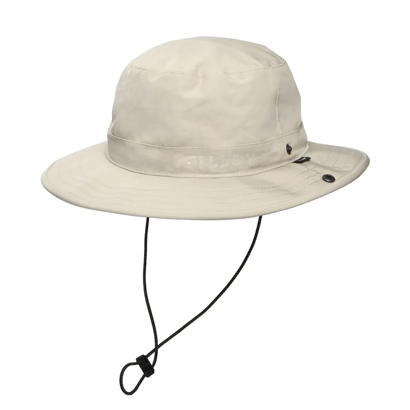 Tilley Seam-Sealed Wasserabweisende Regenhut - Steingrau