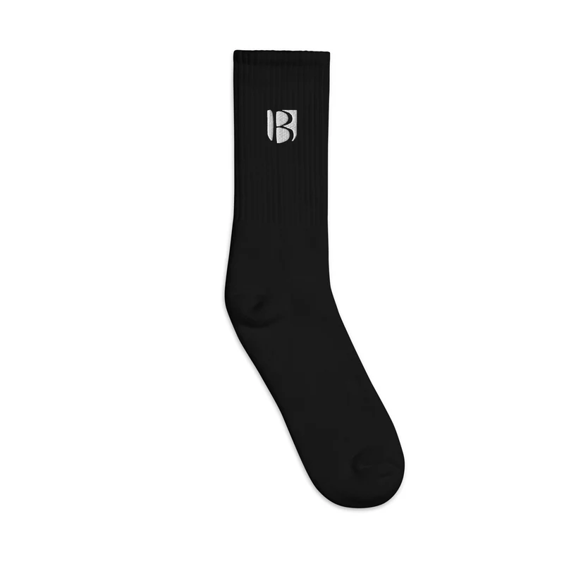 MB Special gestickte Socken, schwarz