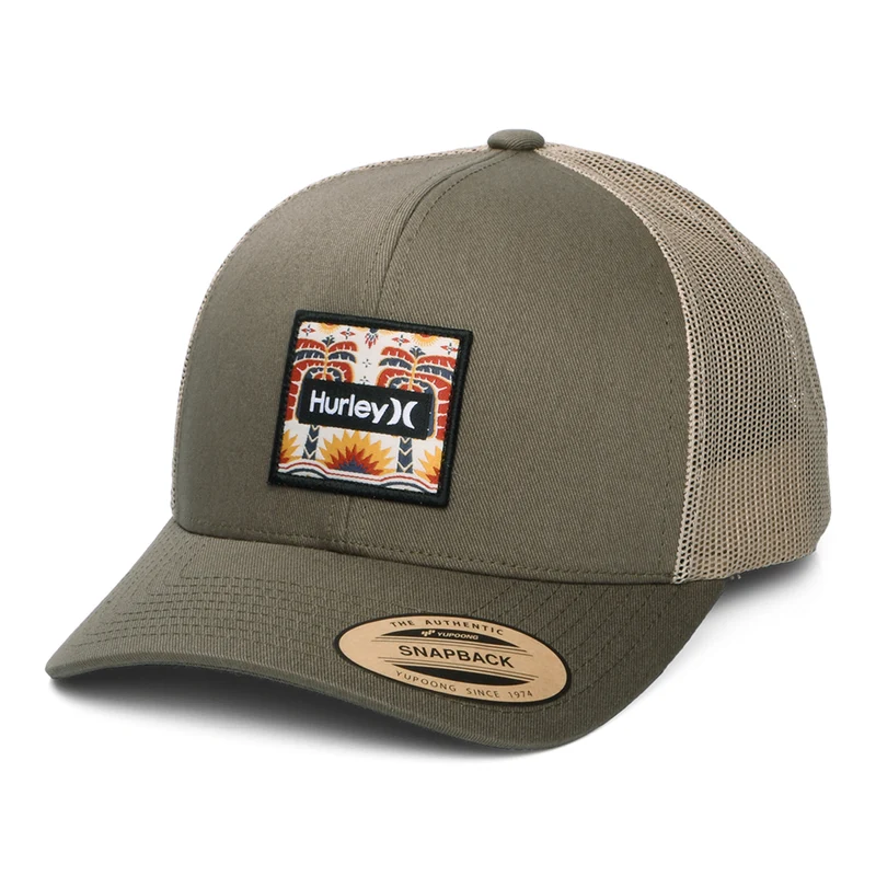 Hurley Seacliff Trucker Cap - Olivgrün-Steingrau