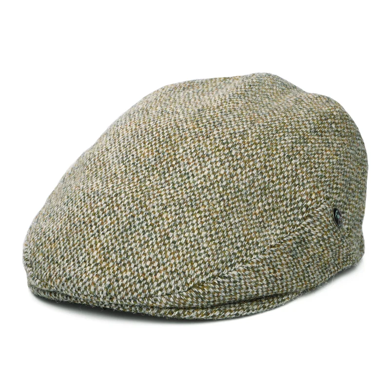 City Sport HARRIS TWEED Schiebermütze Birdseye - Salbeigrün