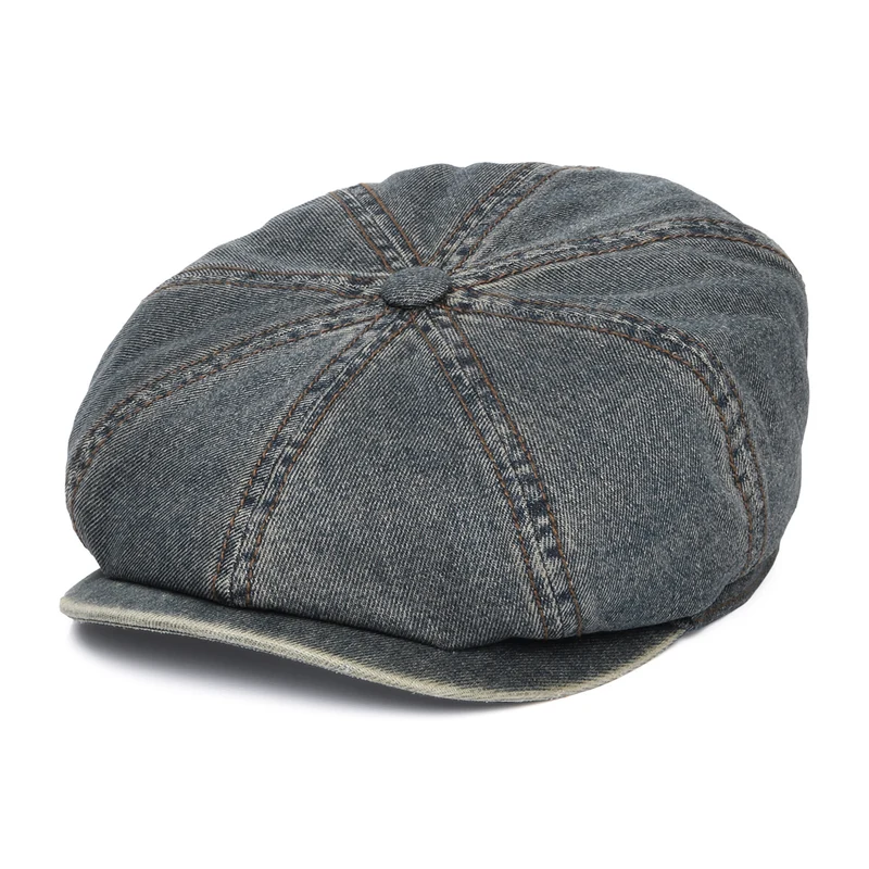 Stetson Hatteras Denim Ballonmütze - Verwaschenes Blau