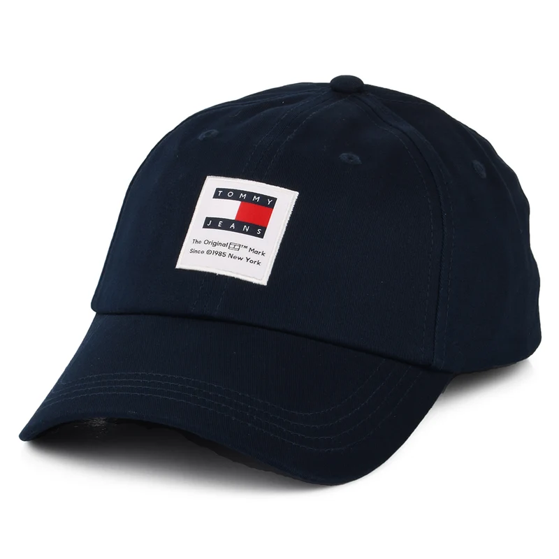 Tommy Hilfiger TJM Modern Patch Baseball Cap aus organischer Baumwolle - Marineblau
