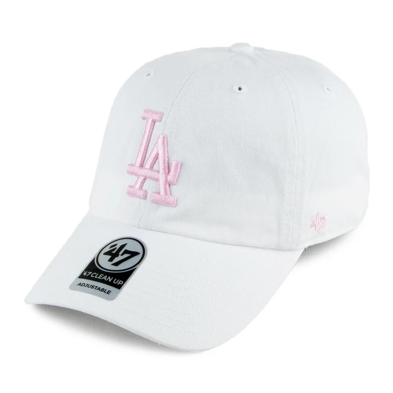 47 Brand L.A. Dodgers Clean Up Baseball Cap - Weiß-Pink