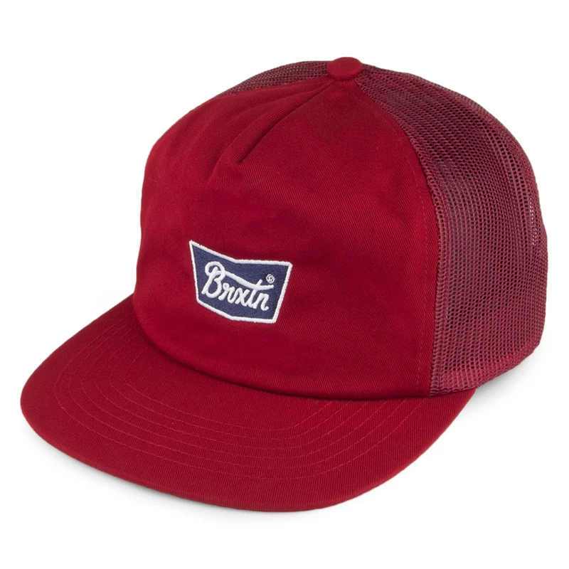 Brixton Stith Trucker Cap - Burgunderrot