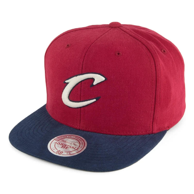 Mitchell & Ness Cleveland Cavaliers Snapback Cap - Burgunderrot-Marineblau