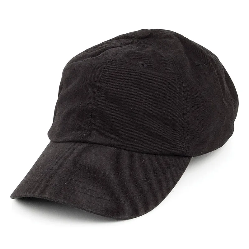 Baseball Cap aus Verwaschener Baumwolle - Schwarz