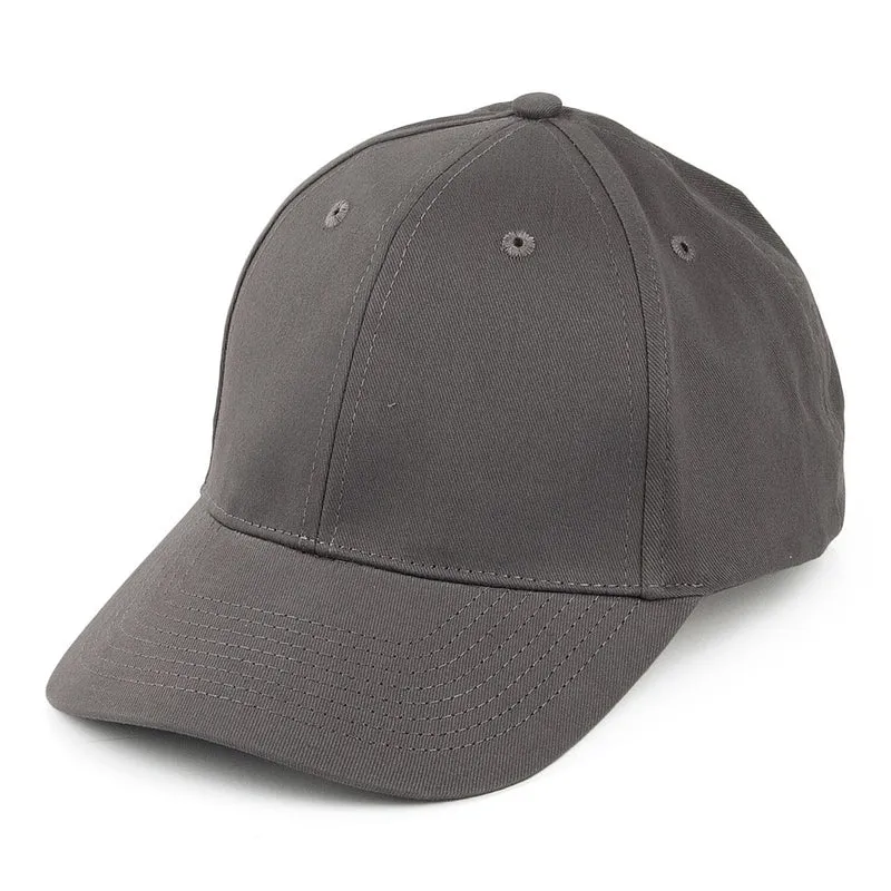 Cap aus Gebürsteter Baumwolle - Grau