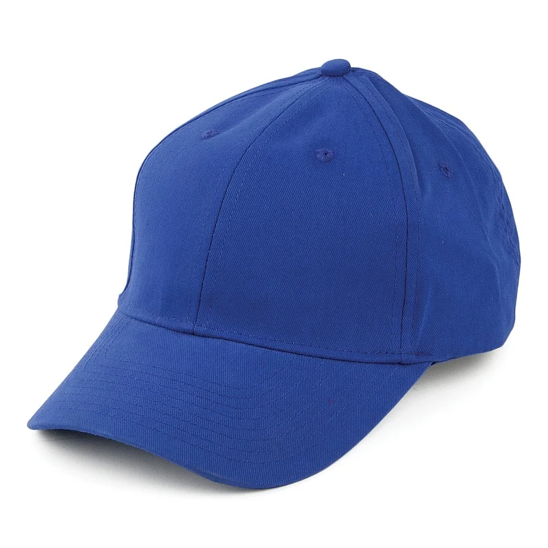 Cap aus Gebürsteter Baumwolle - Königsblau