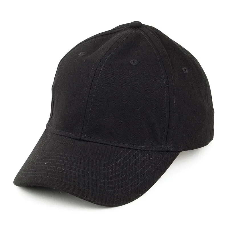 Cap aus Gebürsteter Baumwolle - Schwarz