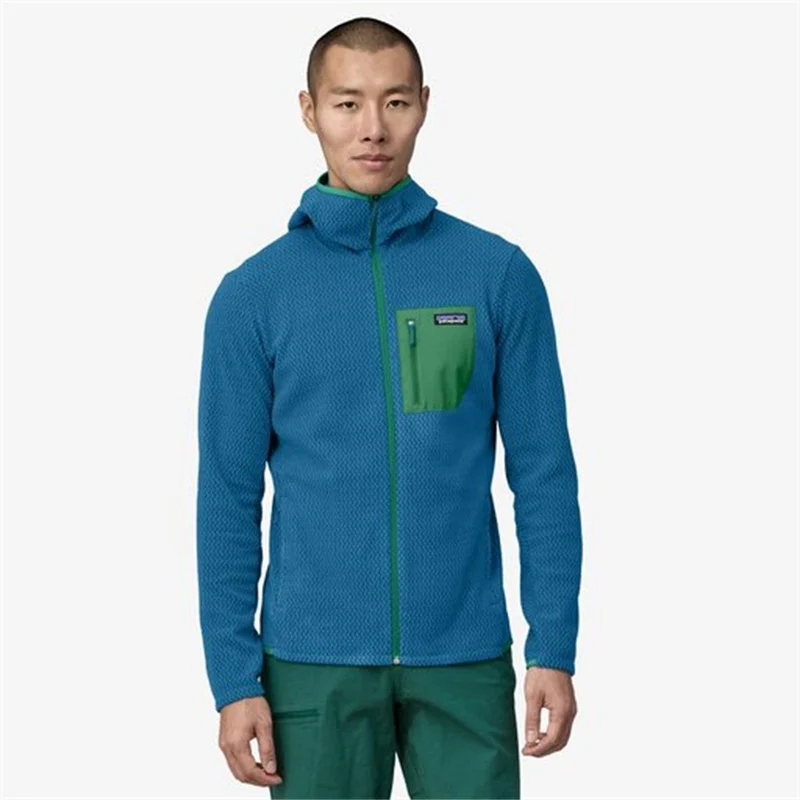 Patagonia Herren R1 Air Full-Zip Hoody Vessel Blue