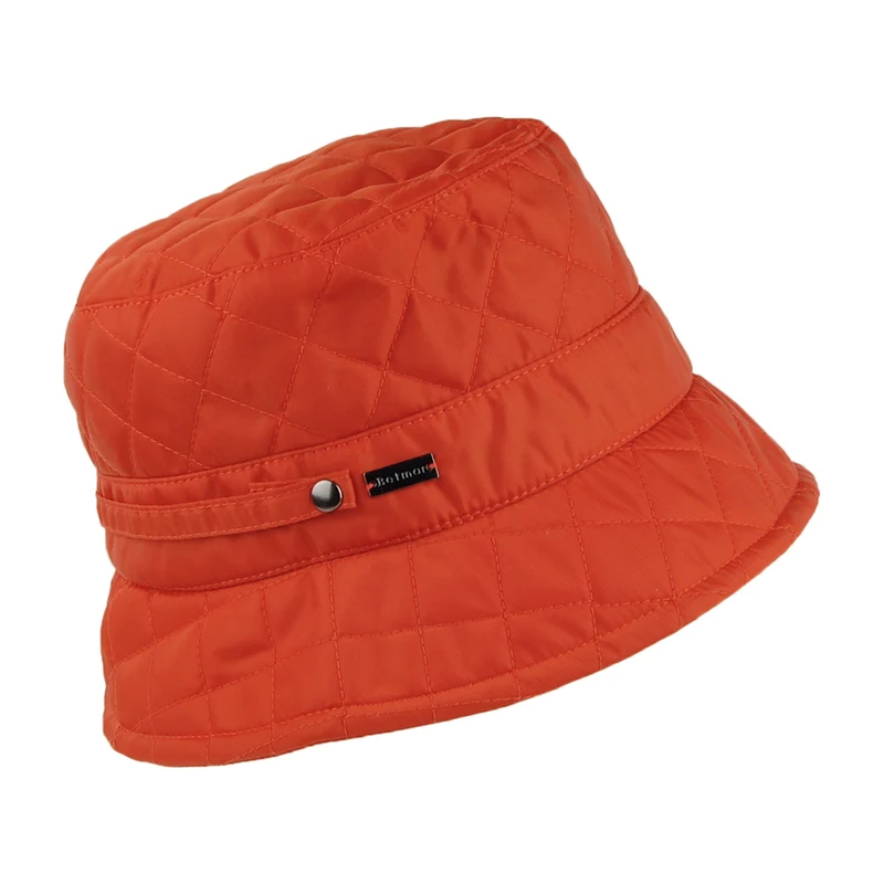 Betmar Gesteppter Regen Fischerhut - Verbranntes Orange