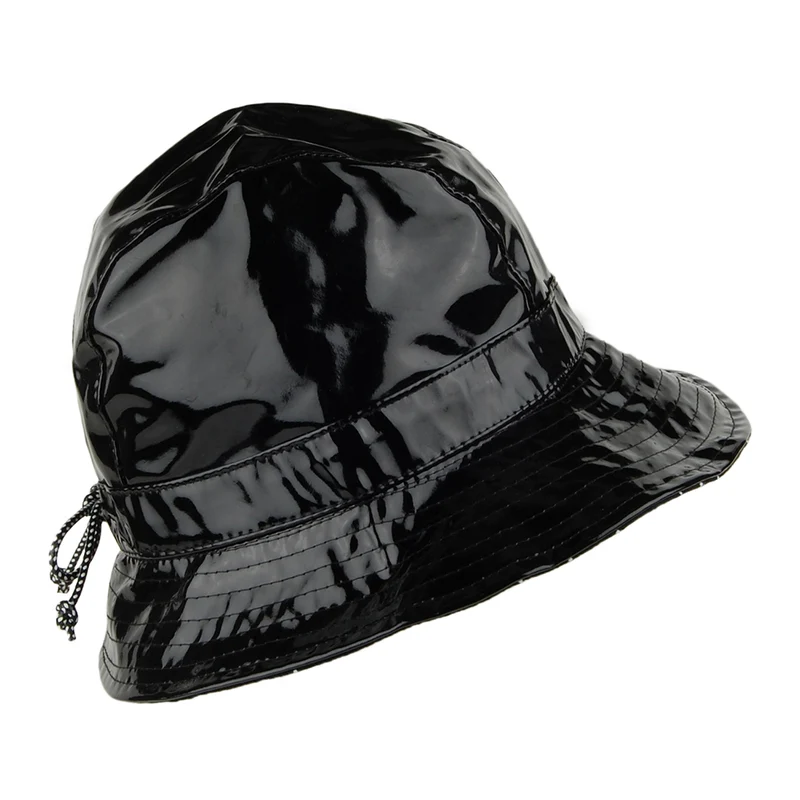 Betmar Rachel Classic Fischerhut aus Vinyl - Schwarz