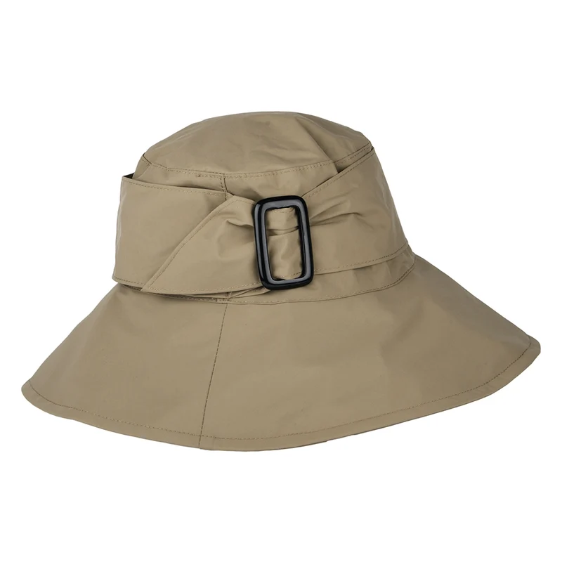 Whiteley Wasserfester Regenhut mit Schnalle - Sandfarben