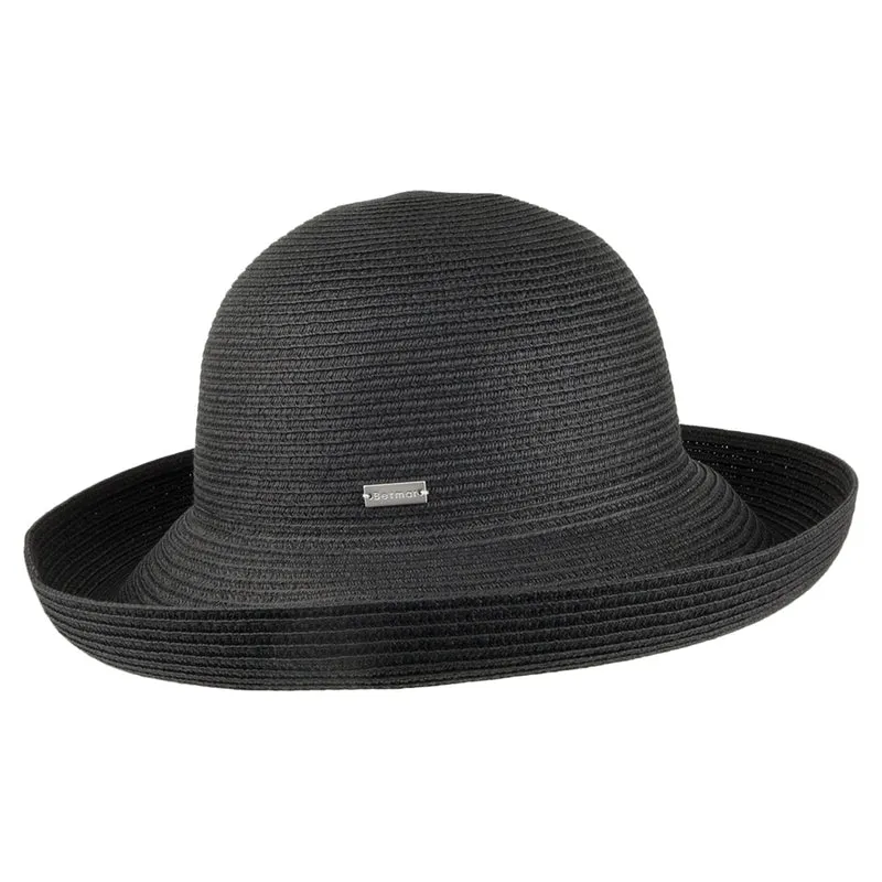 Betmar Classic Roll Up Sonnenhut - Schwarz