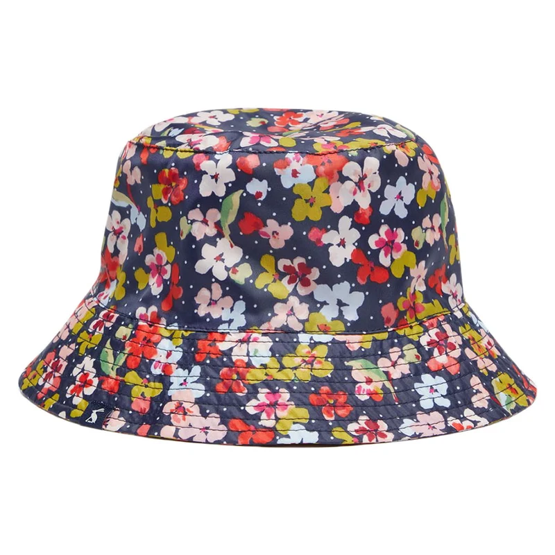 Joules Rainy Day Blossom Fischerhut - Marineblau