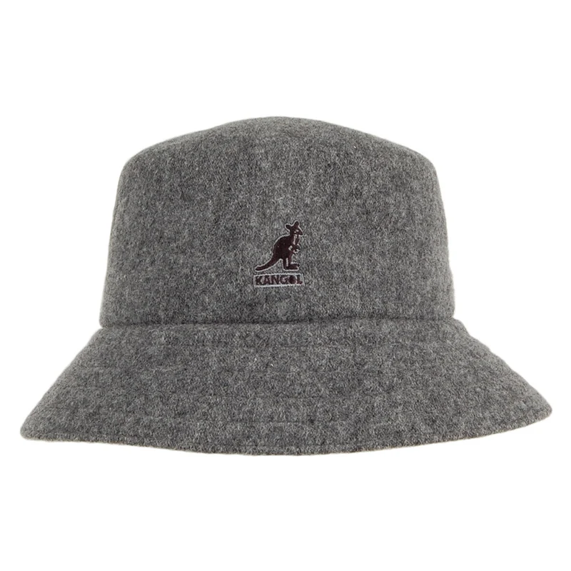 Kangol Lahinch Fischerhut aus Wolle - Grau