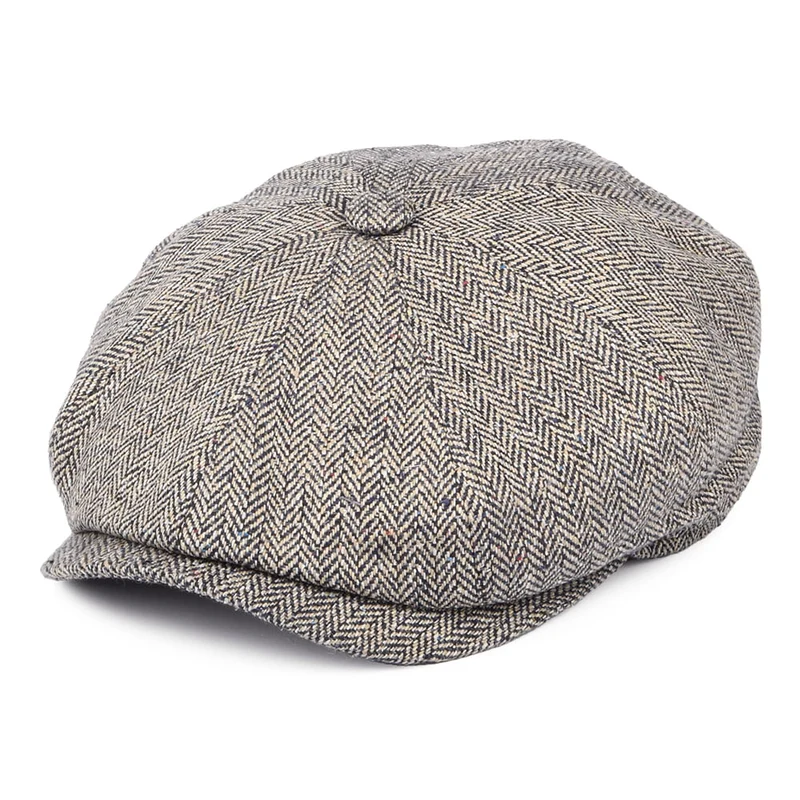 Stetson Hatteras Ballonmütze aus Seide - Natur-Indigo